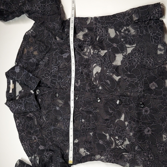 Erin London sheer Blouse  Size Small - Picture 8 of 9